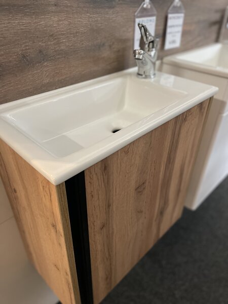 Lavedo Leo Wotan Oak 50 koupelnová skříňka s umyvadlem