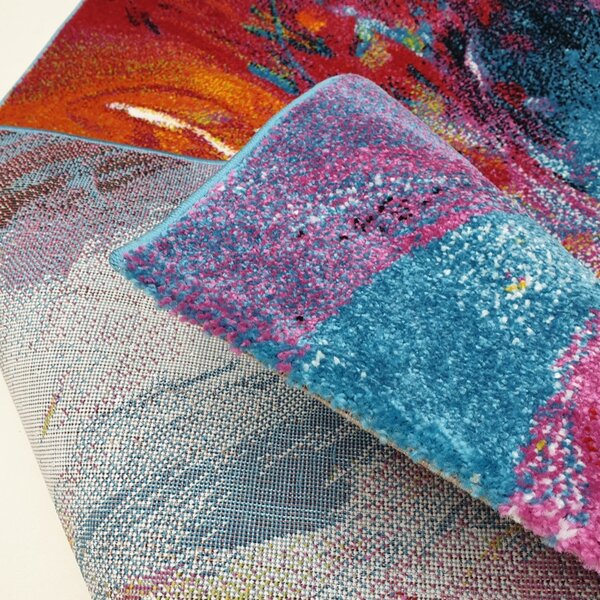 Medipa (Merinos), Kusový koberec Fantasy 814-61 lila/blue, 80x150, vícebarevná