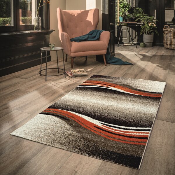 Spoltex, Kusový koberec Enigma New 307-78 orange, 80x150, oranžová, kancelář