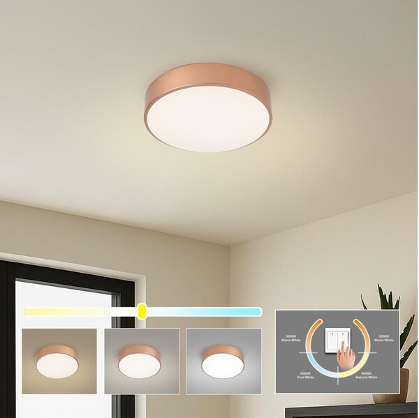 Brilagi - LED Stropní svít.POOL LED/24W/230V 3000/4000/6000K pr. 20 cm bronzová
