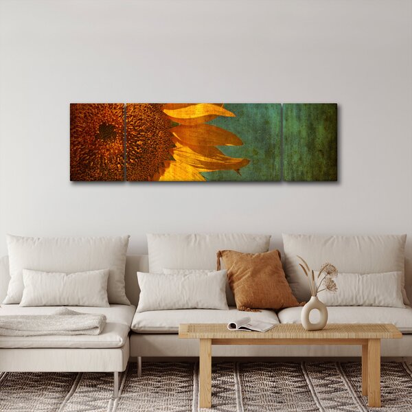 Obraz - Slunečnice (170x50 cm)