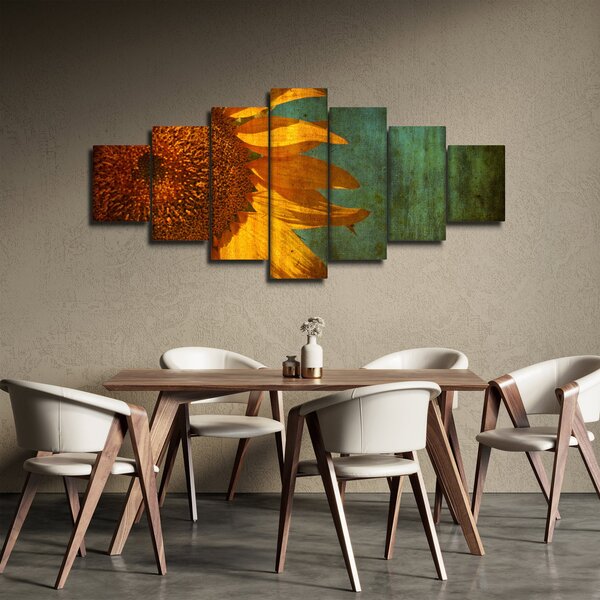 Obraz - Slunečnice (210x100 cm)