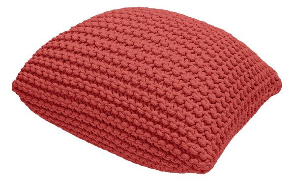 Červený pletený taburet Knit – Bonami Essentials