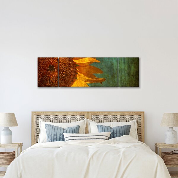 Obraz - Slunečnice (170x50 cm)