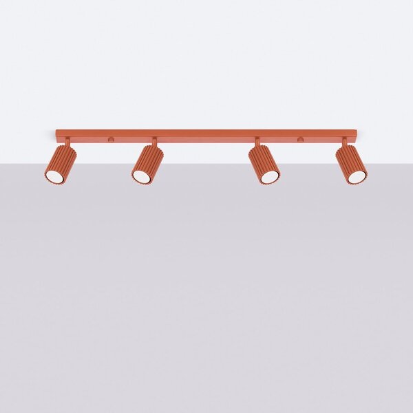 Bodové svítidlo v cihlové barvě 6,5x81 cm Gleam – Sollux