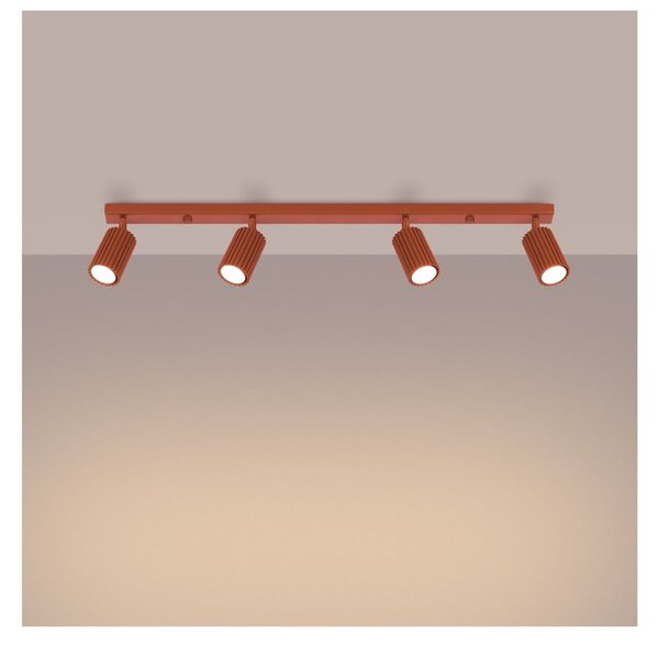 Bodové svítidlo v cihlové barvě 6,5x81 cm Gleam – Sollux