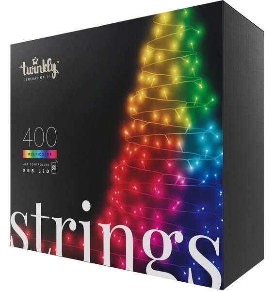 Chytrý LED světelný řetěz Twinkly Strings Multicolor - 400 žárovek