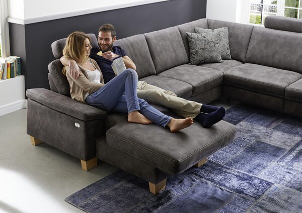 SEDACÍ SOUPRAVA, textil, šedá Beldomo System - Sedací soupravy