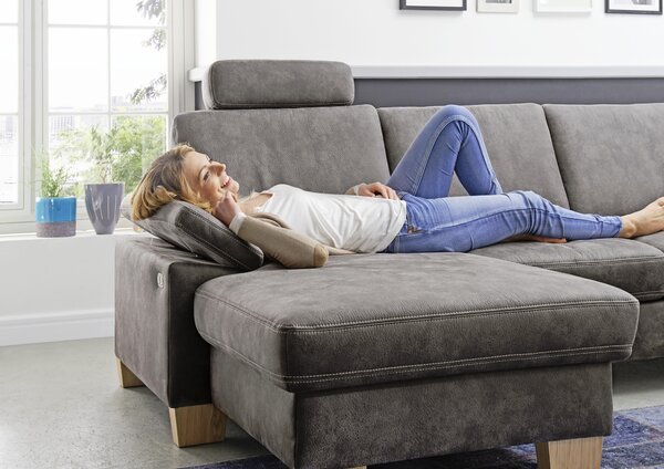 SEDACÍ SOUPRAVA, textil, šedá Beldomo System - Sedací soupravy