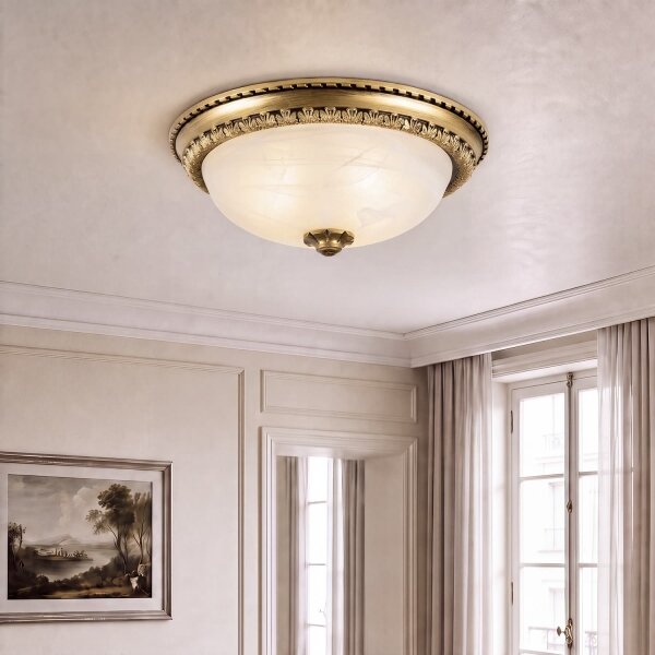 Brilagi - Stropní svítidlo FRESCO 2xE27/40W/230V pr. 30 cm mosaz