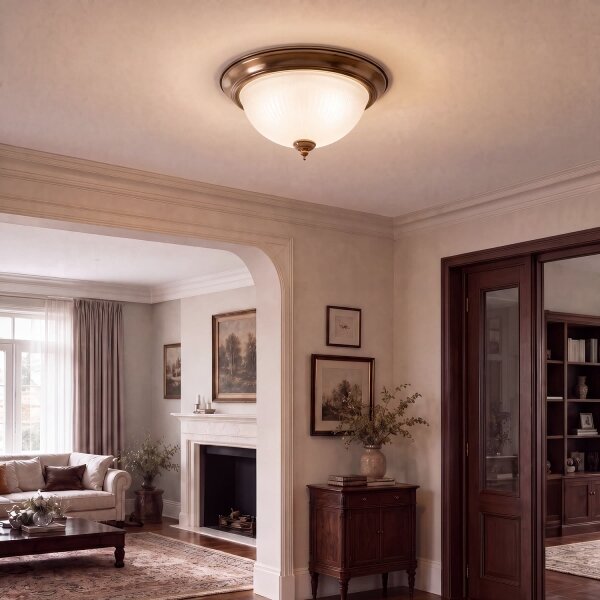 Brilagi - Stropní svítidlo FRESCO 2xE27/40W/230V pr. 28 cm mosaz