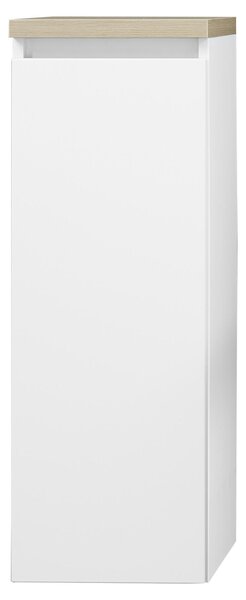MIDI SKŘÍŇKA, bílá, barvy dubu, 30/85,8/30 cm Novel - Úzké skříňky do koupelny