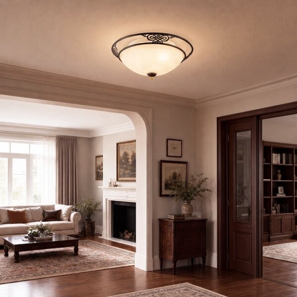 Brilagi - Stropní svítidlo FRESCO 2xE27/40W/230V pr. 43 cm hnědá