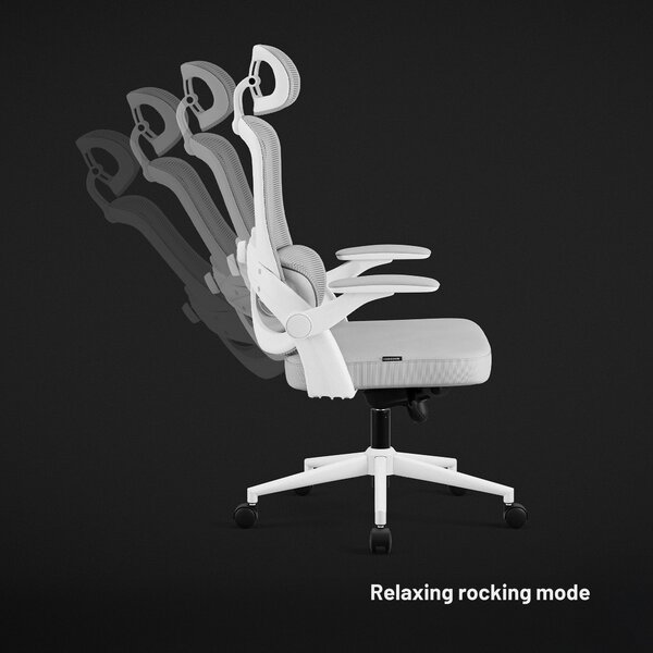 Ergonomická kancelářská židle světle šedá Diablo V-Light