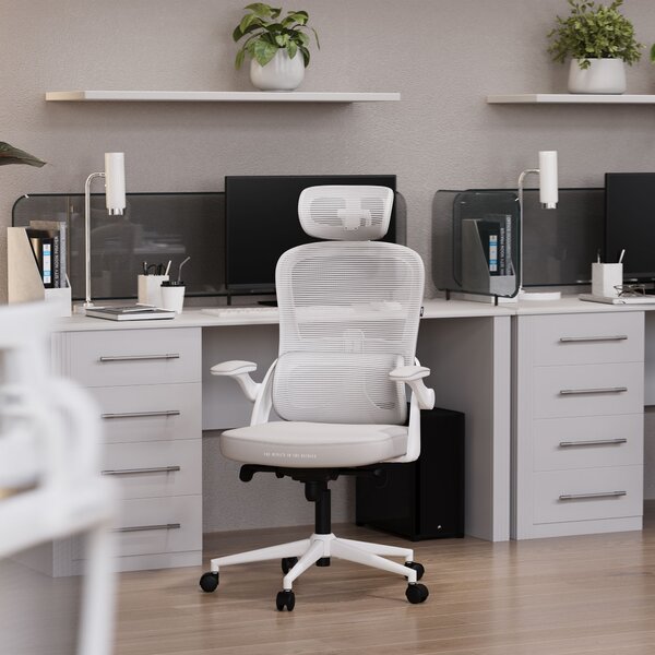 Ergonomická kancelářská židle světle šedá Diablo V-Light