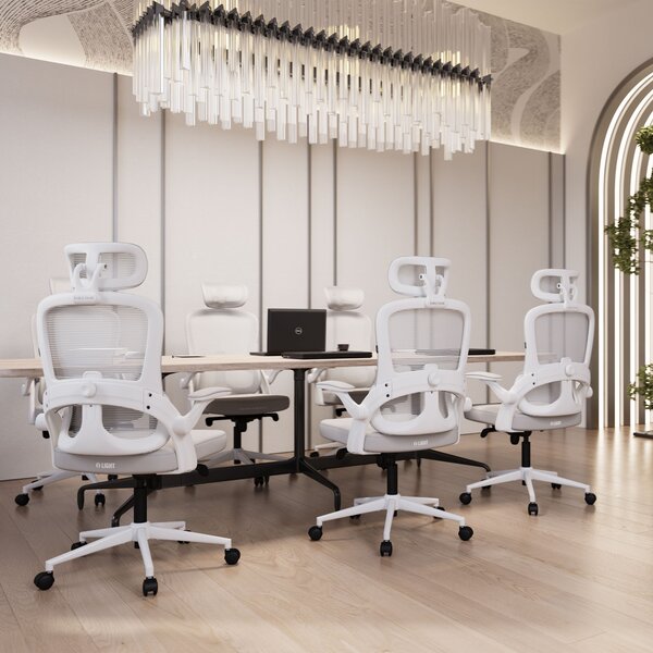 Ergonomická kancelářská židle světle šedá Diablo V-Light