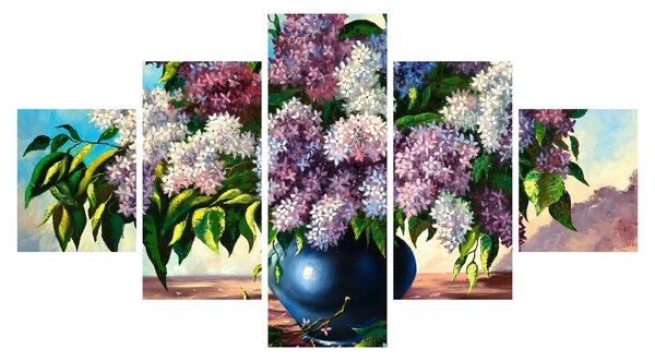 Obraz - Kytice šeříků (125x70 cm)