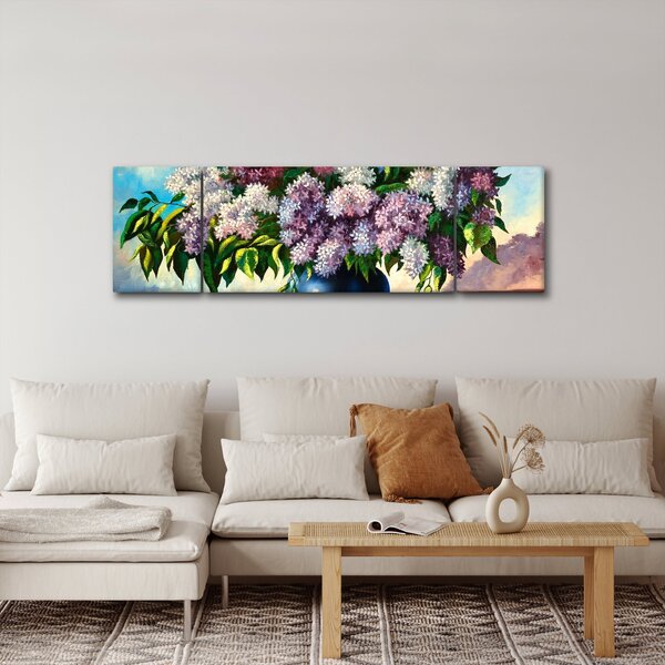 Obraz - Kytice šeříků (170x50 cm)