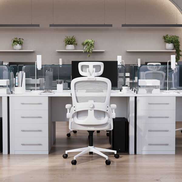 Ergonomická kancelářská židle světle šedá Diablo V-Light