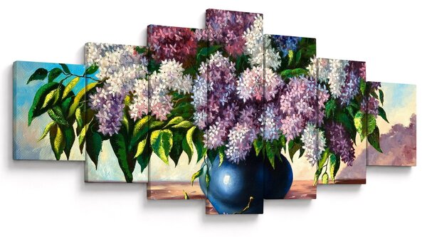 Obraz - Kytice šeříků (210x100 cm)