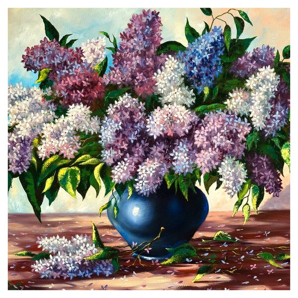 Obraz - Kytice šeříků (30x30 cm)