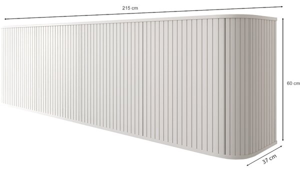 Komoda 4D ZYLIO bílá