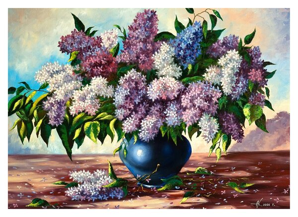 Obraz - Kytice šeříků (70x50 cm)