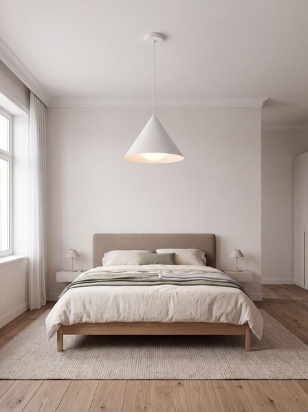 Závěsná lampa LEYRE Kov Bílá