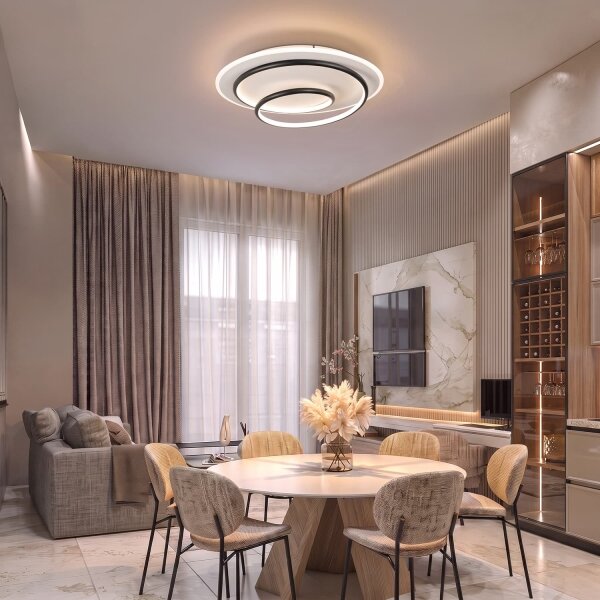 BRILAGI - LED Stm stropní svítidlo FLARE LED/70W/230V pr. 50 cm bílá/černá + DO