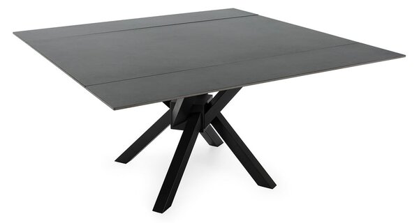 Rozkládací jídelní stůl s přídavnou deskou s deskou z kamene 90x150 cm Arlene – Marckeric