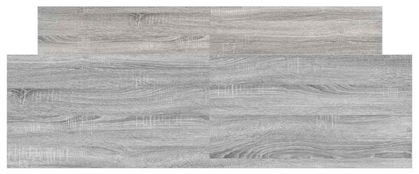Rám postele s hlavovým a nožním čelem šedý sonoma 120 x 200 cm 3203745