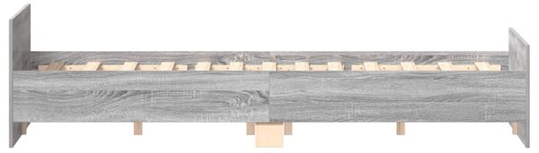 Rám postele s hlavovým a nožním čelem šedý sonoma 120 x 200 cm 3203745