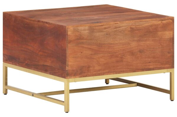 Konferenční stolek medově hnědý 67 x 67 x 45 cm masivní akácie 320376