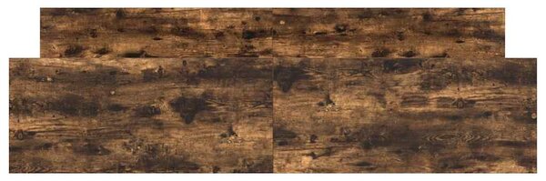 Rám postele s hlavovým a nožním čelem kouřový dub 160 x 200 cm 3203765
