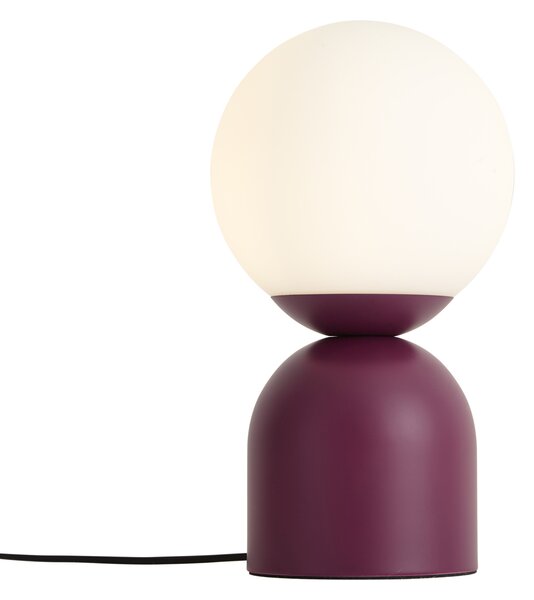 Stolní lampa Hotel Chic fialová s opálovým sklem - Pallon Trend