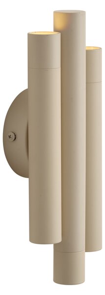 Retro nástěnné svítidlo béžové 3-světelné - Pipes
