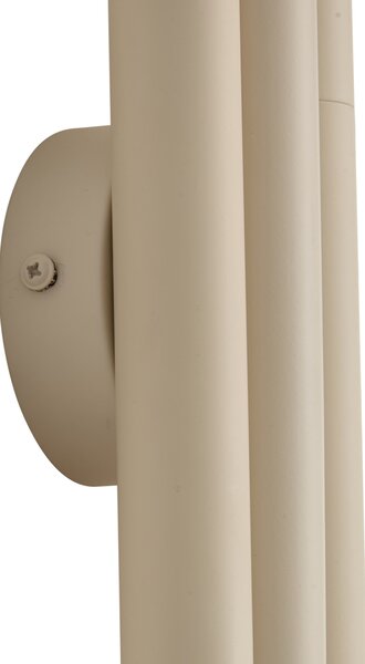 Retro nástěnné svítidlo béžové 3-světelné - Pipes