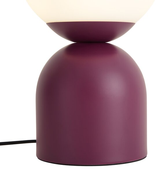 Stolní lampa Hotel Chic fialová s opálovým sklem - Pallon Trend