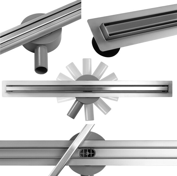 Odtokový žlab CALANI ECO360 SLIM CHROME 60