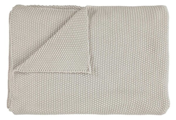 Designový pléd Nordic Knit by Marc O´Polo, 130x170 cm, Oatmeal