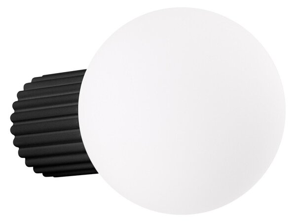 Černé nástěnné svítidlo ø 12 cm Orbital – Sollux