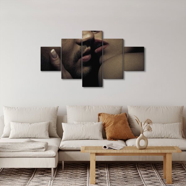 Obraz - Polibek (125x70 cm)
