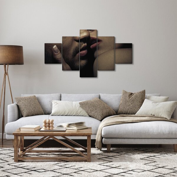 Obraz - Polibek (125x70 cm)