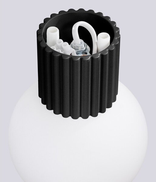 Černé nástěnné svítidlo ø 12 cm Orbital – Sollux