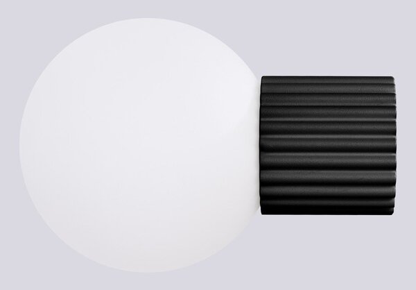 Černé nástěnné svítidlo ø 12 cm Orbital – Sollux