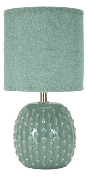 Světle modrá keramická stolní lampa s textilním stínidlem (výška 27 cm) Pontus – Mauro Ferretti