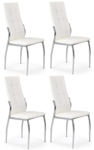 Halmar Jídelní židle K209, v setu 4 ks - bílá