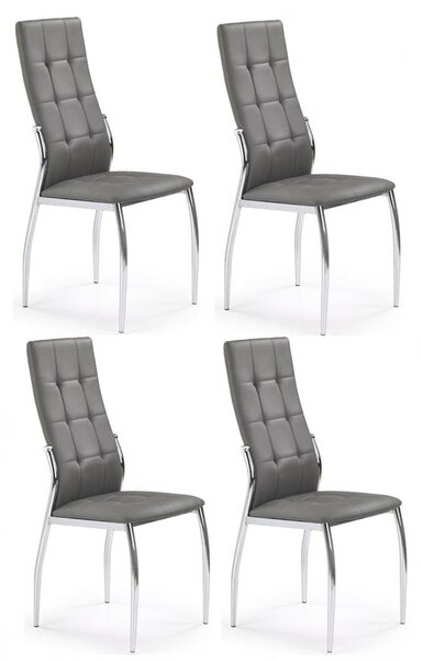Halmar Jídelní židle K209, v setu 4 ks - šedá