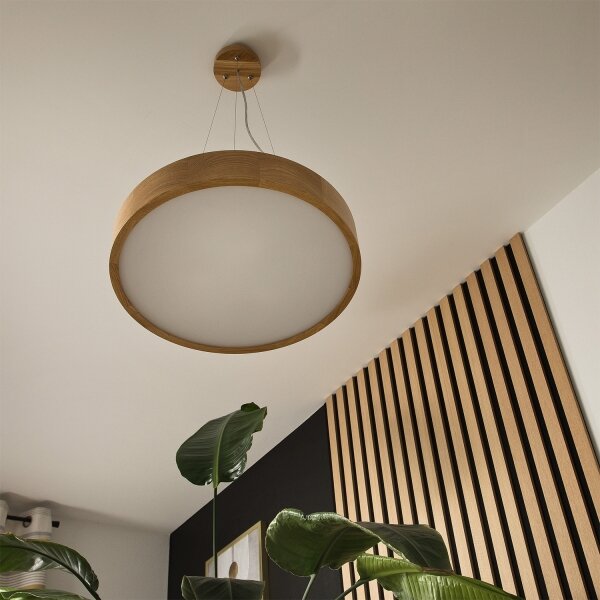 Brilagi - LED RGBW Stmív. lustr CARVALHO 3xE27/9W/230V Wi-Fi dub pr. 47,5 cm