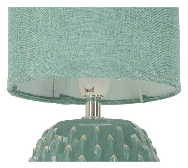 Světle modrá keramická stolní lampa s textilním stínidlem (výška 27 cm) Pontus – Mauro Ferretti